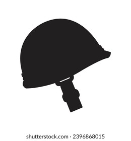 Helmet military safety vector symbol