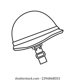 Helm-Militärsicherheitsvektorsymbol