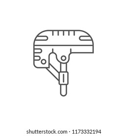 Helmet Modern Simple Vector Icon