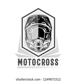 Helmet Motocross, Motocross design for t-shirt