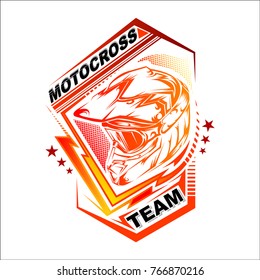 Helmet Motocross, Motocross design for t-shirt