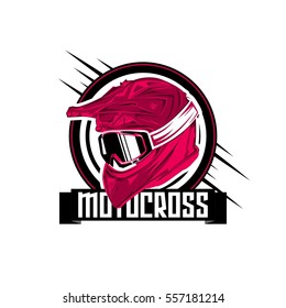  Helmet Motocross Vector Illustration