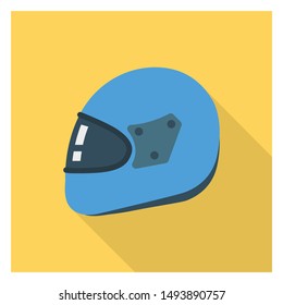 helmet for motor bike driving flat icon