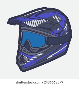 Helmet Motorcycle Cartoon Vector Icon, Cartoon Vector Icon Concept Flat Design. Draw Cartoon Vector Icon Illustration Helmet Motorsycle In Flat Style. Icon Cartoon Vector Helmet Motorsycle Side View