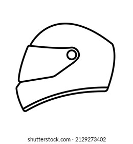 Helmet Motorcycle Icon Safety Symbol Vector Stock Vector (Royalty Free ...