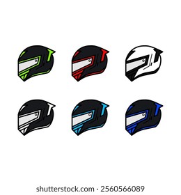 helmet motorcycle icon transport illustration safety riding