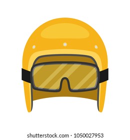 helmet motorcycle vector illustration flat style