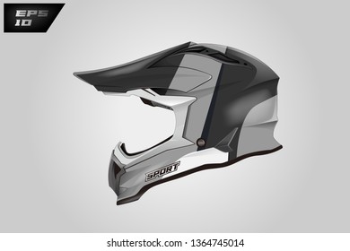 Helmet motorcycle wrap design vector . 