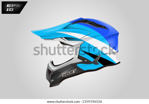 Helmet motorcycle wrap
design vector .