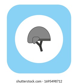 helmet on white background, vector