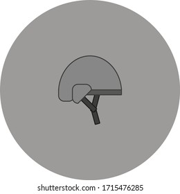 casco sobre fondo blanco, vector