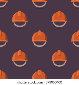 Helmet pattern. Vector repeating texture of helmets.
