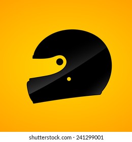 helmet pictogram, car full face