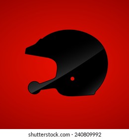 helmet pictogram, car open face
