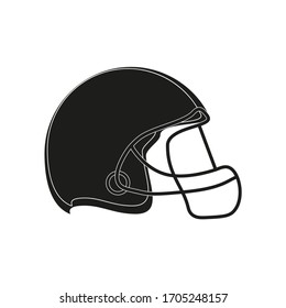 helmet to play American football. illustration for web and mobile design.