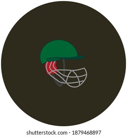 helmet to play cricket. illustration for web and mobile design.