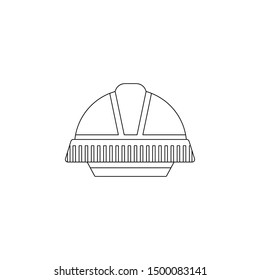 helmet production icon. Element of production for mobile concept and web apps icon. Outline, thin line icon for website design and development, app development