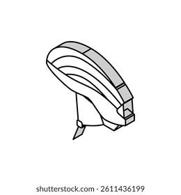 helmet protect for cyclist isometric icon vector. helmet protect for cyclist sign. isolated symbol illustration