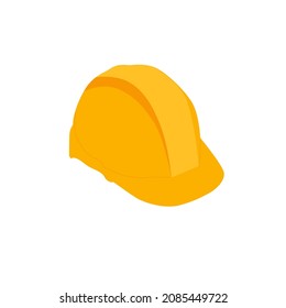 Protección del casco para el trabajador, vector de construcción del casco