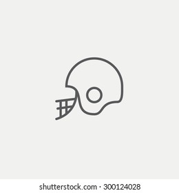 Helmet rugby icon