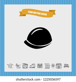 helmet security icon vector