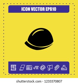 helmet security icon vector