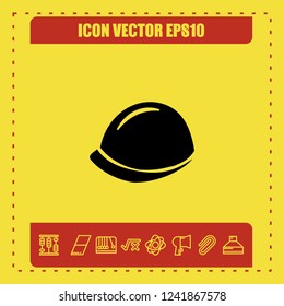 helmet security icon vector