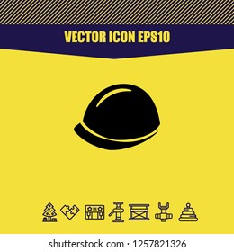 helmet security icon vector
