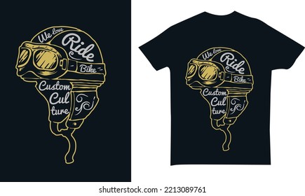 Helmet Set of vector illustrations of skulls on the themes Perfect for Tshirt design