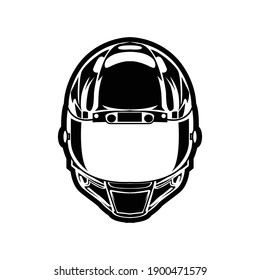 helmet shilhouette vector illustration design