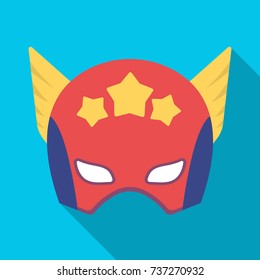 Helmet, single icon in flat style.Helmet, vector symbol stock illustration web.