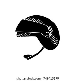 helmet sketch. vector