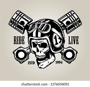 helmet skull ride