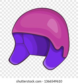 Helmet for snowboarding icon in cartoon style isolated on background for any web design 