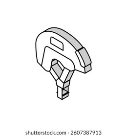 helmet soldier isometric icon vector. helmet soldier sign. isolated symbol illustration