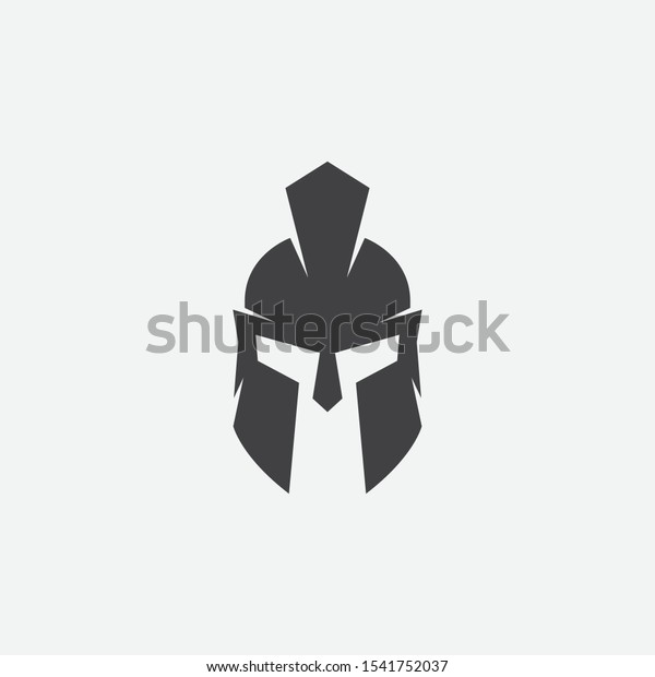 Helmet Spartan Warrior Symbol Emblem Spartan Stock Vector (Royalty Free ...