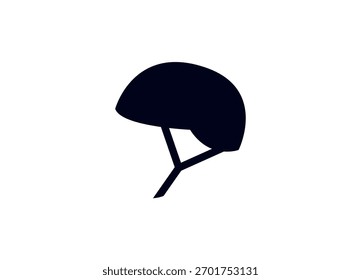 Helm Symbol Symbol Vektorgrafik einzelne flache Sicherheit
