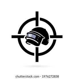 helmet target vector symbol template