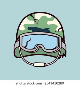 The helmet that broke during the war