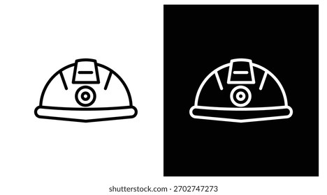 Versión de dos tonos del casco en el fondo blanco y negro
