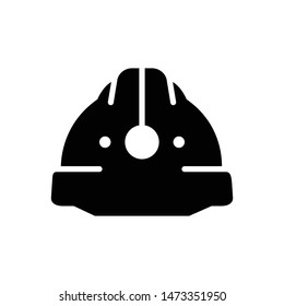 Helmet vector black icon