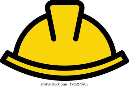 helmet vector colour line  icon