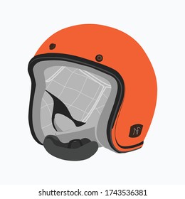 helmet vector design, illustration of classic helmet. great for icon, template design, logo design, mock up design, etc