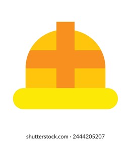 Diseño de iconos planos de Vector de casco