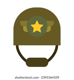 Helmet Vector Flat Icon For Personal And Commercial Use.
