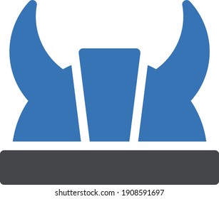 helmet vector glyph color icon