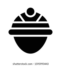 helmet vector glyph flat icon 