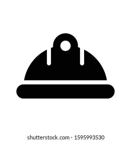 helmet vector glyph flat icon 