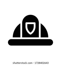 helmet vector glyph flat icon 