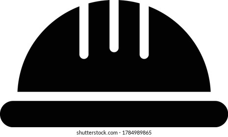 helmet vector glyph flat icon 